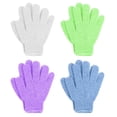 thumbnail image 1 of Guantes de baño exfoliantes Linda, paquete de 4, 1 of 7