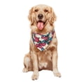 thumbnail image 5 of Naloa Beautiful Flower Dog Bandanas 1PC Washable Triangle Dog Scarfs Premium Durable Fabric, for Small Medium Large Dogs and Cats, 5 of 6