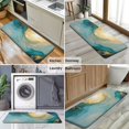 thumbnail image 6 of Blue Gold Marble Pattern Kitchen Rug Mat,Kitchen Runner Rugs Non Skid Washable,Decorative Kitchen Floor Mats for Kitchen,Sink,Laundry,17"x47.2", 6 of 7