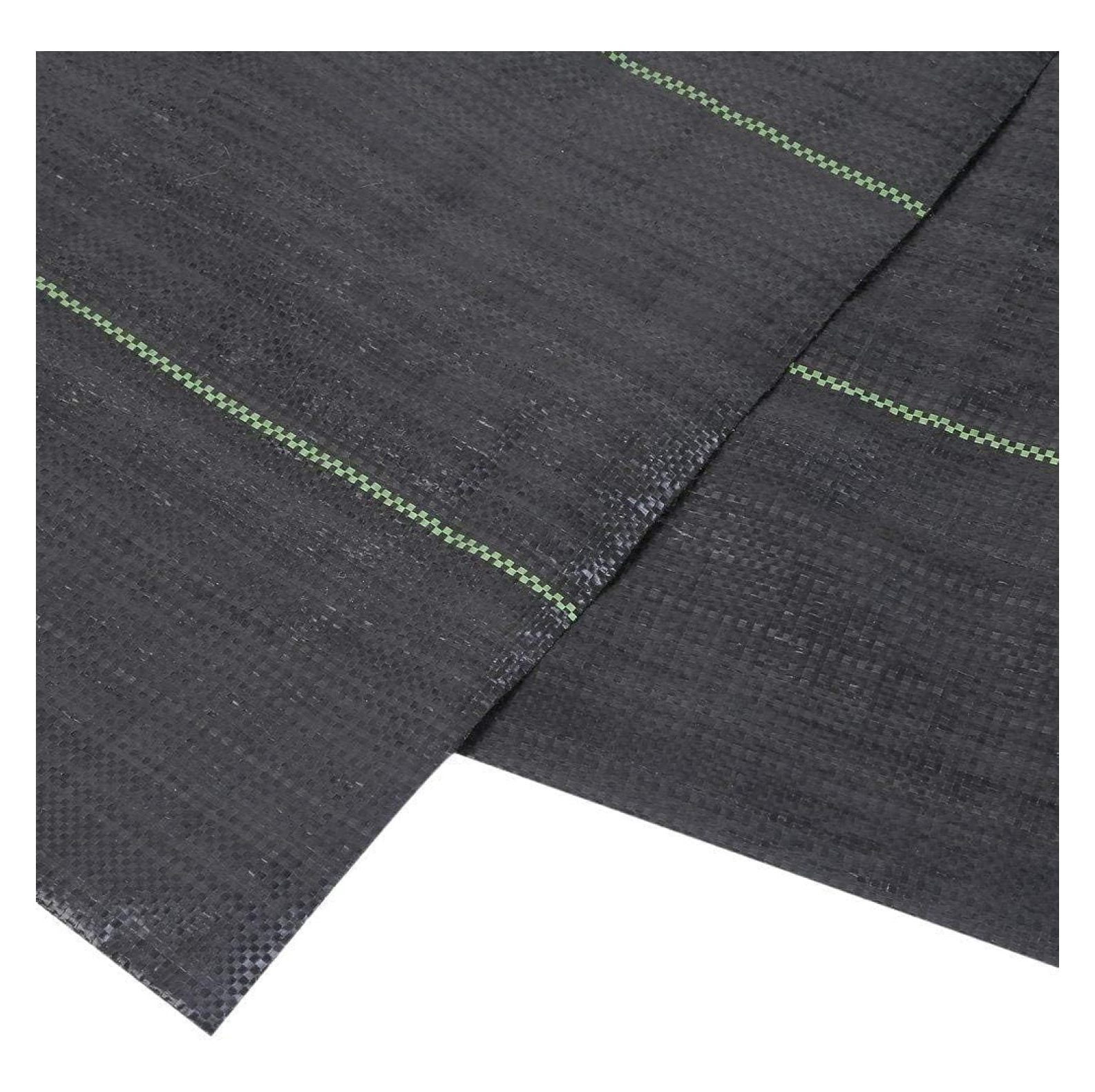 Landscape Fabric Weed Barrier 5x50ft 3.2oz Ground Cover Garden Mats,Black