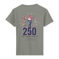 thumbnail image 4 of JFGHDG T Shirts For Women Hawaiian Anniversary Patriotic Shirt Independence Day Flag Casual Top Men'S Independence Day Flag Tee Men'S Casual Printed July 4th Tee Gray M, 4 of 4