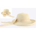 thumbnail image 2 of CoCopeaunts Womens Straw Hat Sun Hat Summer Beach Cap Bow Sun Hats UV Protection UPF50+, 2 of 4