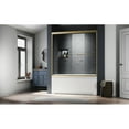 thumbnail image 5 of Frameless Shower Door Glass Bathtub Shower Door 56-60 in. W x 62 in. H, Brushed Gold Semi Frameless Double Bathtub Door,Certified SGCC ANSI Clear Tempered Glass,Stainless Steel Handles,Sliding Shower, 5 of 5