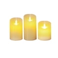 thumbnail image 3 of LED velas luz electrónica parpadeante cera lámpara de control remoto Navidad Decoración del hogar 3 Piezas Noticed HA002731-00B, 3 of 6