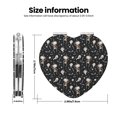 thumbnail image 3 of Easygdp cute Skull bone Travel Makeup Mirror, 2X Magnifying Mirror 2-Sided Travel Essential Mirror, Magnetic Portable Mirror-Heart Shape, 3 of 9
