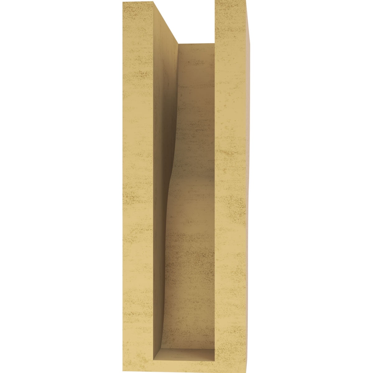 4"W x 8"D x 12"H Classic Greensboro Rough Cedar Woodgrain TimberThane Corbel, Primed Tan