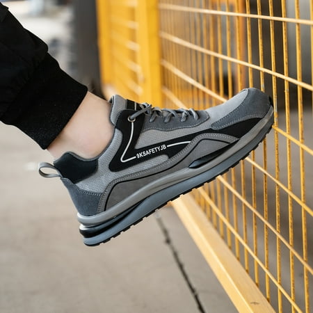 

Men‘s Steel Toe Anti-skid Safety Work Sneaker Grey