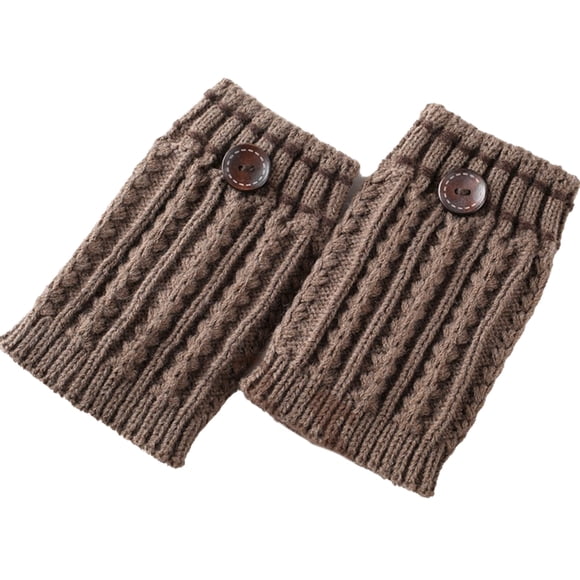 Naiovety Puños para botas, fácil de combinar, estirable, moldeador de moda, manga de pantorrilla, calentador de piernas cómodo, calcetín grueso Suministros térmicos caqui viejo Naiovety HA059254-05