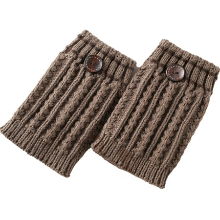 

Worallymy Boot Cuffs Easy Matching Stretchable Fashionable Shaper Calf Sleeve Comfortable Leg Warmer Skin Friendly Thickening Sock Old Khaki
