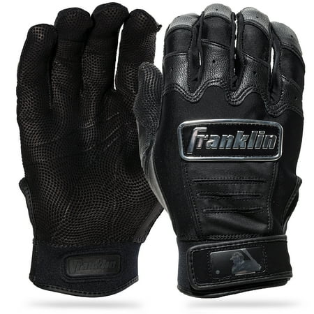 UPC: 0025725453733 | Franklin Sports CFX Pro Series Batting Gloves  Chrome Black  Adult Small