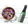 thumbnail image 3 of Microplane Artisan Extra Coarse Grater with Cover, Green, Non-Slip Base, Dishwasher Safe, 3 of 4