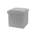 thumbnail image 1 of Boîte de Rangement Capacité de Charge Élevée Pliable en Tissu Ottoman de Rangement Polyvalent Cube Siège pour la Maison Qinhai, 1 of 5
