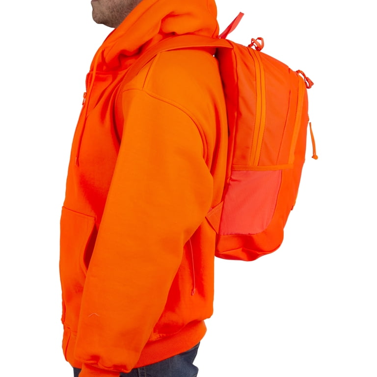 Neon orange fleece backpack blaze-orange-silent-fleece-  main image 2