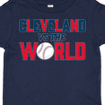 thumbnail image 4 of Inktastic Cleveland Vs. the World Blue and Red with Baseball Boys or Girls Toddler T-Shirt, 4 of 5