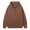 Coffee, variant on Chiccall Mens Hoodie Quarter Zip Long Sleeve Hooded Sweatshirts Casual Loose Fit Vintage Athletic Pullover for Men