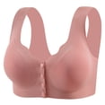 thumbnail image 5 of Bixock Plus Size Bra for Women Push Up Bra Wireless Tank Bra Front Closure Lift Support Wide Straps Breathable Everyday Casual Comfortable Women Under Wear, 5 of 5