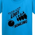 thumbnail image 4 of Inktastic This Kid Loves Bowling Youth T-Shirt, 4 of 5