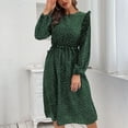 thumbnail image 2 of Vestido De Mujer Con Volantes, Vestido De Mujer De Algodón De Cintura Alta Plisado Para Viajar ANGGREK Otros, 2 of 5