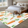 thumbnail image 4 of Large Area Rugs for Living Room Bedroom, Easter Carrot 6'x9' Rug Washable Carpet Runner Indoor Outdoor, Spring Watercolor Modern Art Non Slip Floor Mats Rug for Kitchen, Playroom, 4 of 8