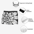 thumbnail image 3 of Wukai Mandala Floral Line Art Print Men’s Underwear Breathable Boxer Brief for Men,&nbsp;Moisture Wicking & Breathable-XX-Large, 3 of 5