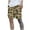 Khaki 01, variant on Cargo Shorts for Men Camouflage Elastic Waisted Drawstring Lightweight Stretch Tactical Work Shorts with Multi-Pocket Khaki L