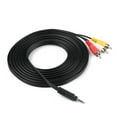 thumbnail image 4 of 3.5mm 4-Pole Stereo Male to 3-RCA Male 5M Audio Cable for Home Theater Studio Equipment, 4 of 5