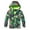 Green, variant on ZACPNCV Kids Rain Jacket Boys Waterproof Jackets Fleece Lined Hooded Raincoat Cartoon Windbreaker Waterproof Coat Sports Outwear Green 2-3 Years