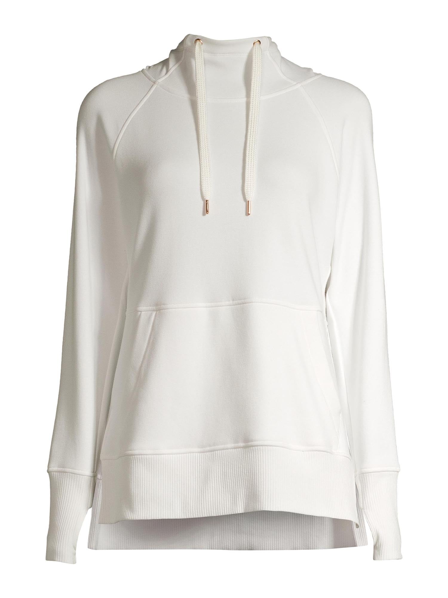 athletic works women's athleisure plush moletom com capuz