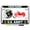 Chrome - Style 1, variant on [Officially Licensed Product] - Motorcycle Domed Custom-Made Personalized Metal License Plate Frame with U.S. Army Proud Parent Design - Black