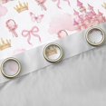 thumbnail image 4 of Manfei Girls Kawaii Ribbon Bow Butterflies Blackout Curtains Set of 2 (52x84 Each),Kids Teens Dreamy Princess Castle Window Curtains,Ultra Soft Home Decor, 4 of 6