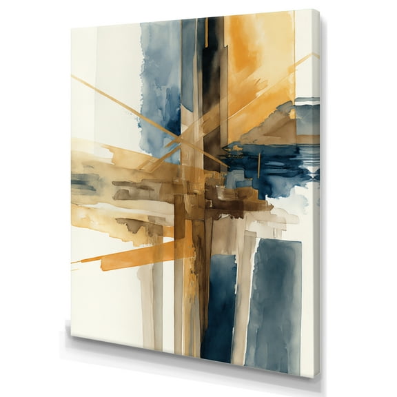 Designart Modern Watercolor Abstract I Canvas Wall Art
