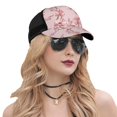 thumbnail image 5 of Lsque Orchids Flowers Printed Trucker Hat - Baseball Cap for Men Women - Breathable Mesh Side, Adjustable Fit - for Casual Wear, 5 of 7