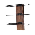 thumbnail image 4 of AMLESO Wall Mount Rack Modern Wooden Holder for Pantry Dining Room Cellars brown, 4 of 8
