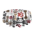 thumbnail image 5 of Paw Prints and Bones Round Tablecloth 60"x60",Wrinkle Wipeable Table Cloth for Kitchen Dining Room Picnic Patio Party, 5 of 6
