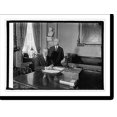 thumbnail image 2 of Historic Framed Print, Sen. Geo. H. Moses (sitting), Geo. A. Sanderson, Secty. of Senate (standing), 3/25/24, 17-7/8" x 21-7/8", 2 of 9