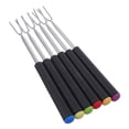 thumbnail image 5 of KALLORY Fondue Burner Fondue Sticks Assorted Color Stainless Steel 6Pcs For Family Gathering, 5 of 10