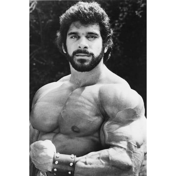 Lou Ferrigno Hunky B&W Barechested Hercules 24X36 Poster