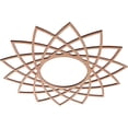 thumbnail image 2 of Ekena Millwork 20"OD x 7 3/4"ID x 1/4"T Eleanor Wood Fretwork Pierced Ceiling Medallion, Cherry, 2 of 3