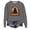 Dark Gray, variant on JULMCOMO Halloween Sweaters for Women Cat Pumpkin Ghost Print Crew Neck Loose Fit Pullover Sweatshirts Cute Print Casual Holiday Party Outfits Gray S