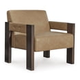 thumbnail image 3 of Signature Design by Ashley Adlanlock Contemporary Faux Leather Accent Chair, Brown, 3 of 5