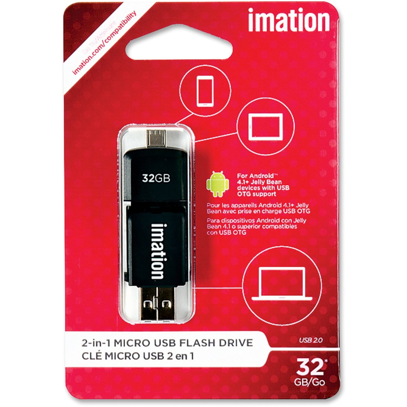 Imation 2in1 Micro USB Flash Drive