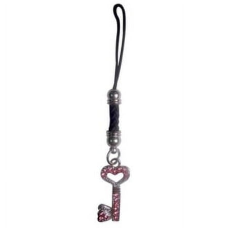 Pink Key Wireless Phone Charm