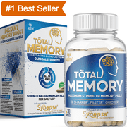 AZOTH Extra Strength Memory Pills - Fast Acting Memory Supplement & Brain Booster for Focus, Memory, Clarity, Energy - Vitamin D3, Bacopa Monnieri Capsules, Huperzine A (30 Pills)