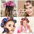 thumbnail image 5 of Self Grip Hair Rollers Set, Casewin Plastic Jumbo Size Hair Curlers, Salon Hair Dressing Curlers, Self Holding Rollers for DIY or Hair Salon Curlers for Hair Styling, 12 Pack (Random Color), 5 of 6