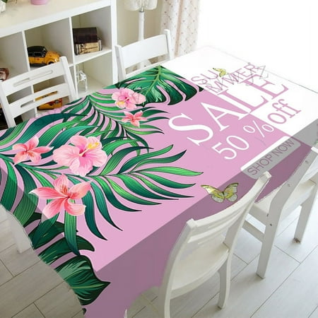 

Tropical Palm Leaf Tablecloth Home Kitchen Tablecloth Wedding Holiday Party Rectangular Coffee Table Tablecloth Beach Towel