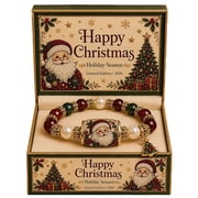 2026 Christmas Magic Collection Bracelet, Holiday Charm Jewelry & Winter Fashion Accessories for Women & Adults Girls Family Friends