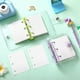 thumbnail image 3 of 2 Juegos Mini Tapas Transparentes para Carpetas de 3 Anillas con Bolsa de Papel Interior de Carpeta Carpeta de de Cuaderno de PVC Suave Transparente (Verde, PúRpura), 3 of 7