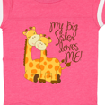 thumbnail image 4 of Inktastic My Big Sister Loves Me Boys or Girls Baby Bodysuit, 4 of 5