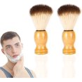 thumbnail image 1 of 2 brochas de afeitar, brochas de afeitar de nailon seleccionadas, brochas de afeitar hechas a mano para hombres, 1 of 5