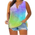 thumbnail image 1 of Blusa de chaleco sin mangas con cuello en V y estampado de tallas grandes suelta informal con estilo para mujer OAVQHLG3B Store lin121212, 1 of 5